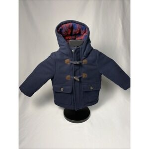 18m boys Toggle Coat, Lined Flannel Good Carters